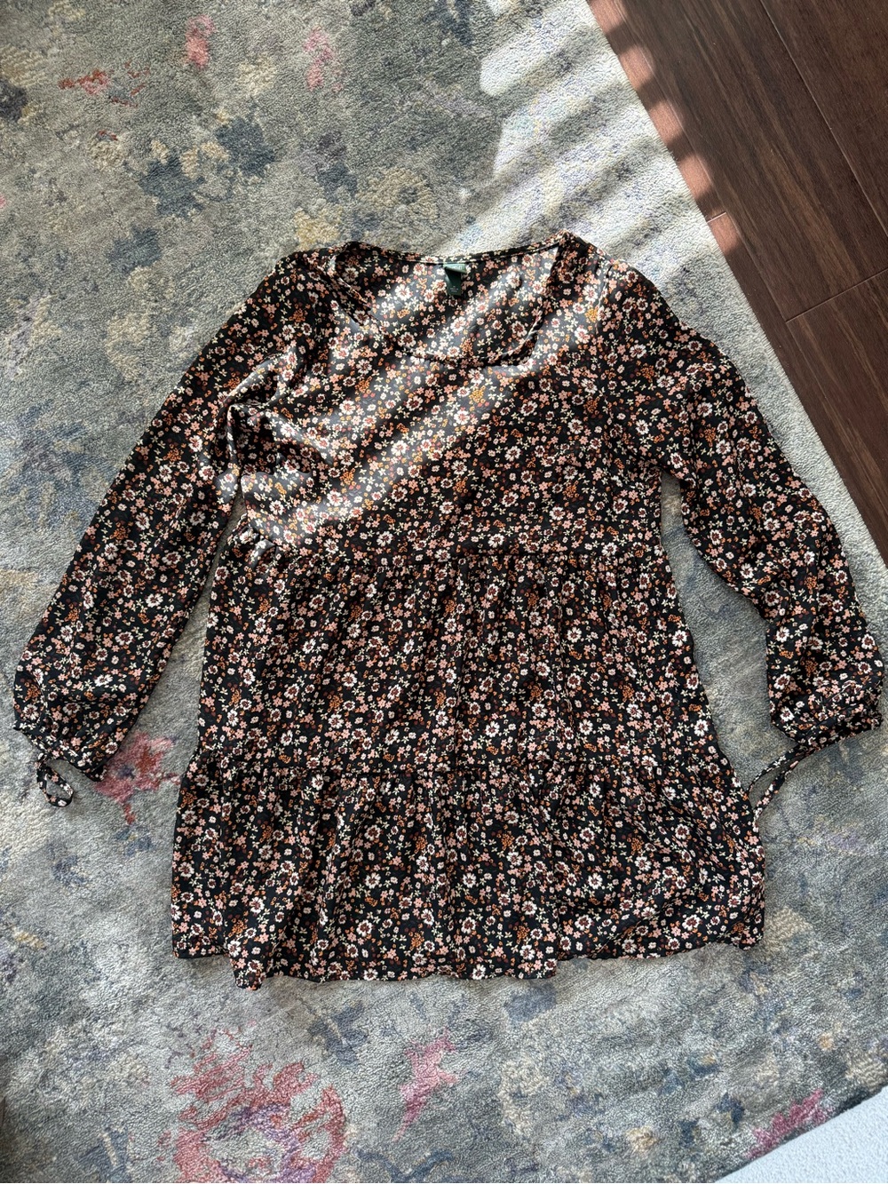 Long Sleeve Floral Women’s Mini Dress